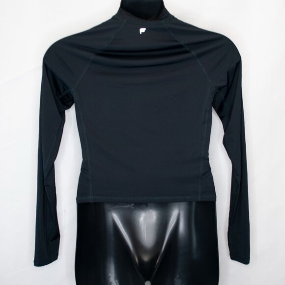 Fabletics Lightweight Long Sleeve Crop Top Womens XL Black Shirt Workout L09X - Picture 4 of 7